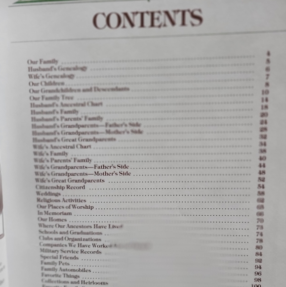 Our Family Tree Genealogy Book Hardcover journal for A History of Your Family - Picture 5 of 8